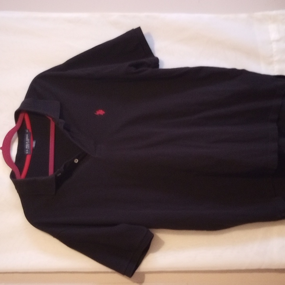 Black and red Polo shirt
